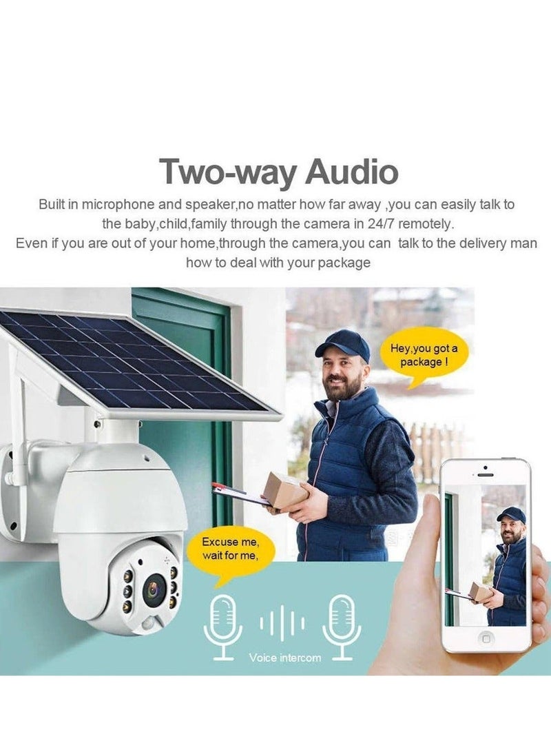 Crony RBX-S10 Low power WIFI solar camera 1080P HD Solar Panel Outdoor Surveillance Waterproof CCTV Camera Smart Home Two-way Voice Intrusion Alarm - Image 5